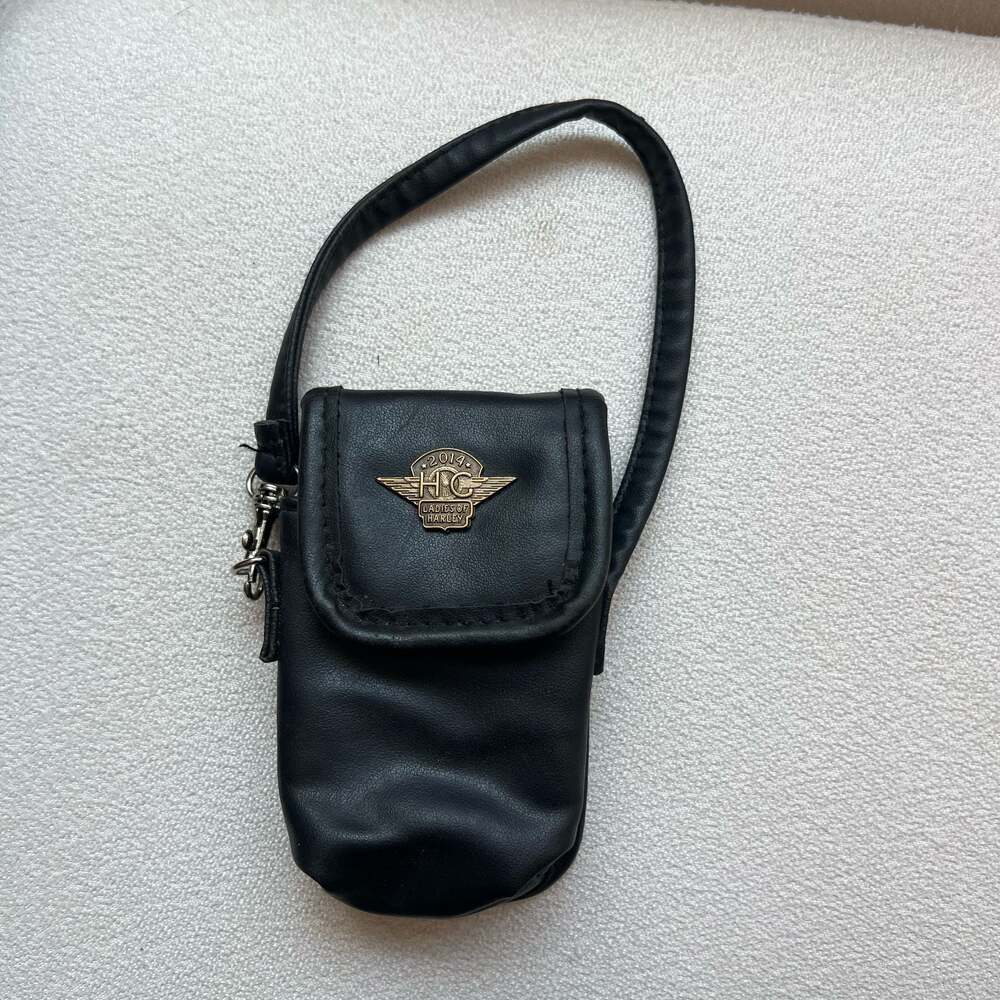 Harley-Davidson Ladies of Harley 2014 Leather Belt Pouch with Wrist Strap - Picture 1 of 6